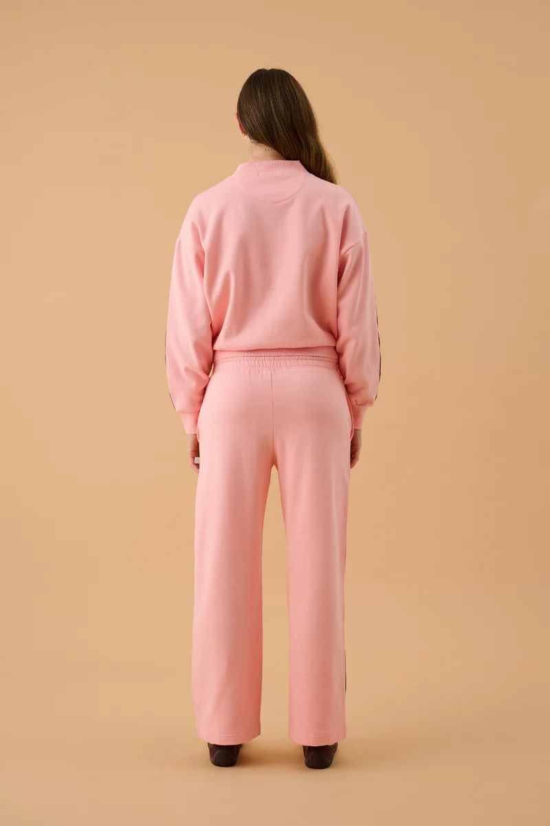 AJ Logo Sweater - Rose Quartz Araminta James