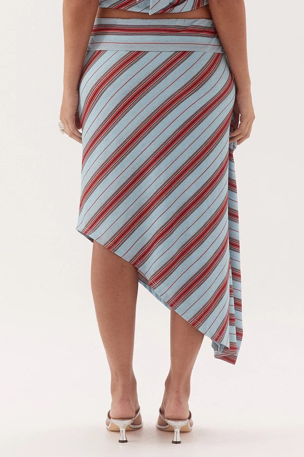 Zumi Stripe Skirt - Zumi Stripe Blue Sovere
