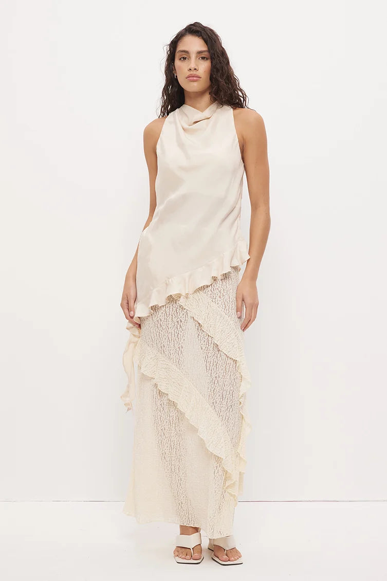 Kira Lace Skirt - Ecru Mon Renn