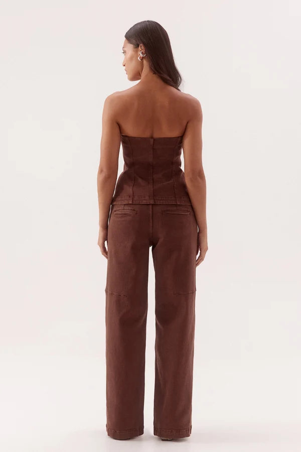 Dakota Denim Bodice - Hazelnut Sovere