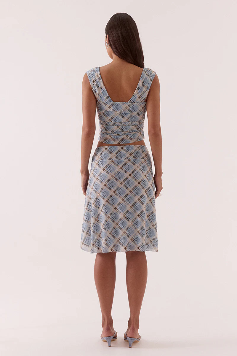 Novalyn Plaid Top - Check Sovere