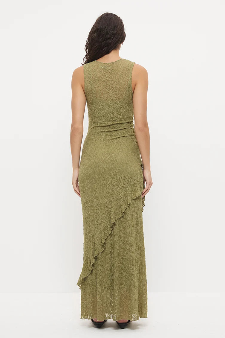 Kira Lace Dress - Khaki Mon Renn