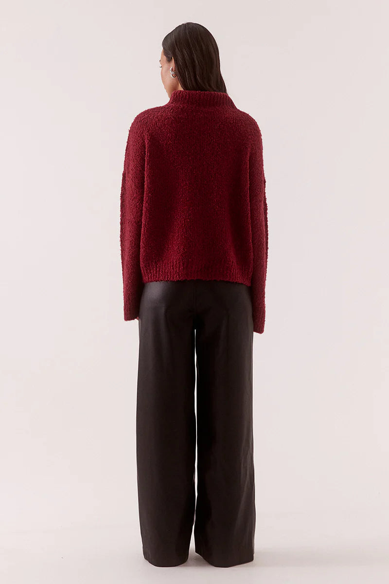Verse Sweater - Raspberry Wine Sovere