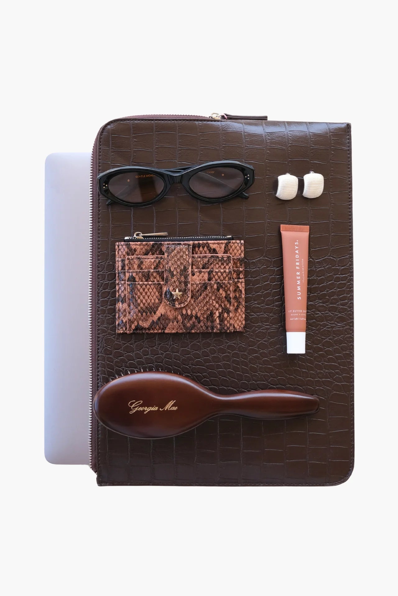 Daisy Card Wallet - Snakeskin Georgia Mae