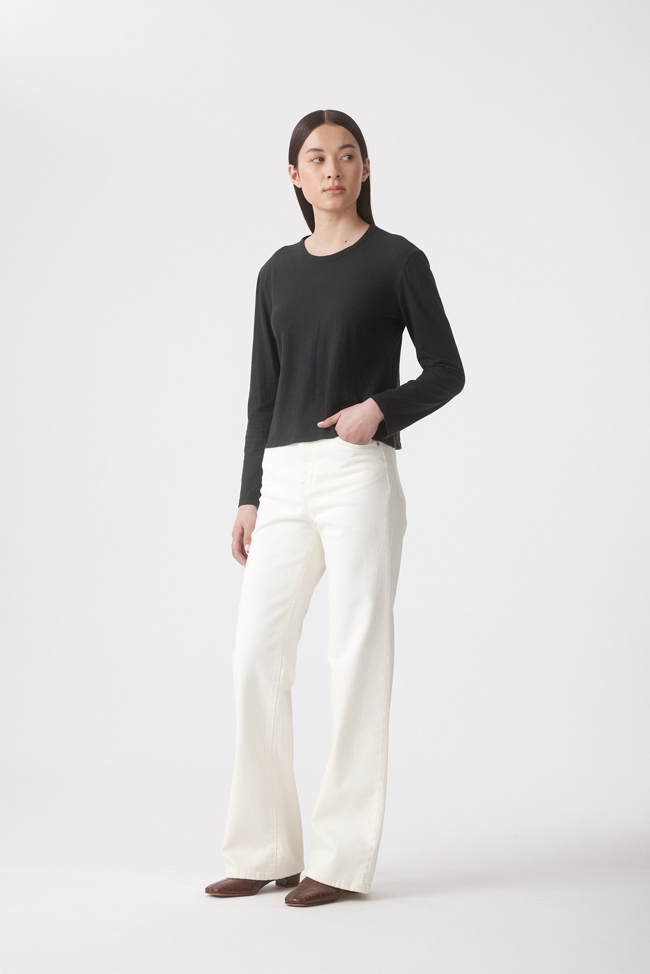 Isa Long Sleeve Top - Black Outland Denim