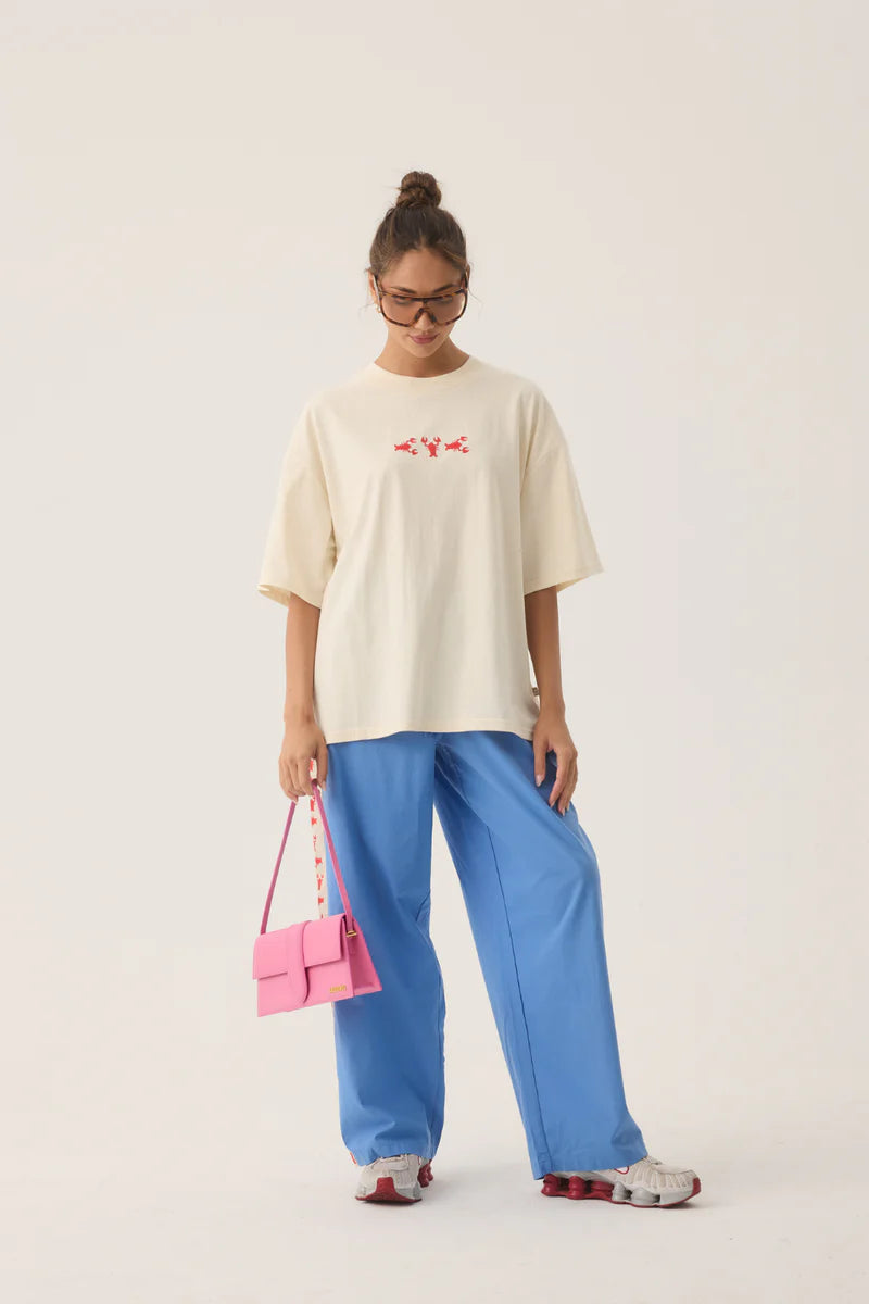 Lobster Oversized Tee - Natural Araminta James