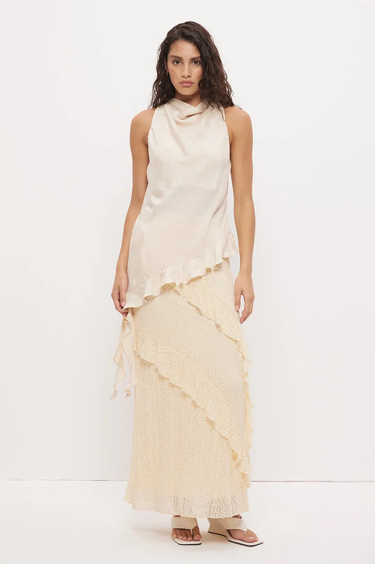 Kira Lace Skirt - Ecru Mon Renn