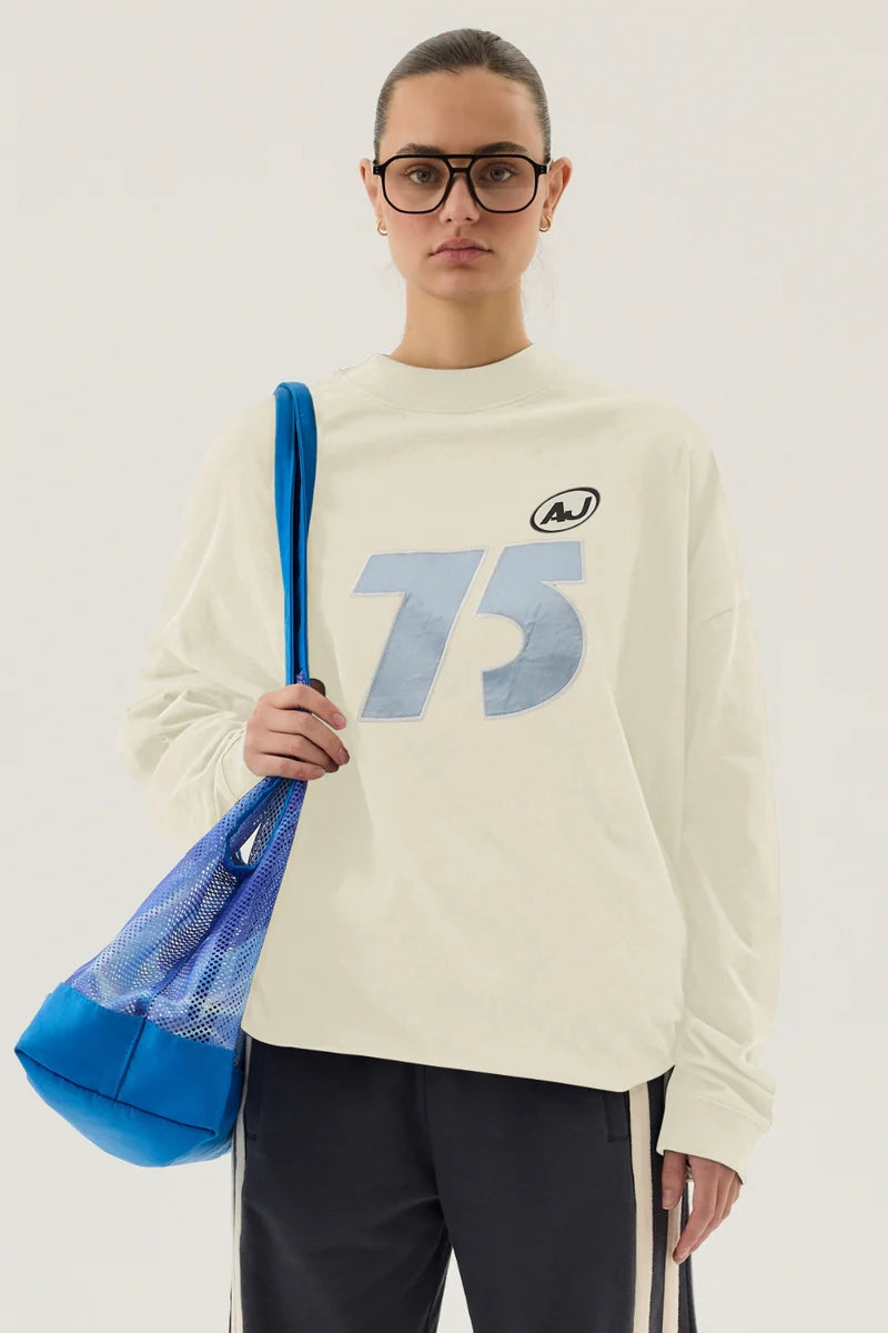 Daytona Long Sleeve Top - Snow Araminta James