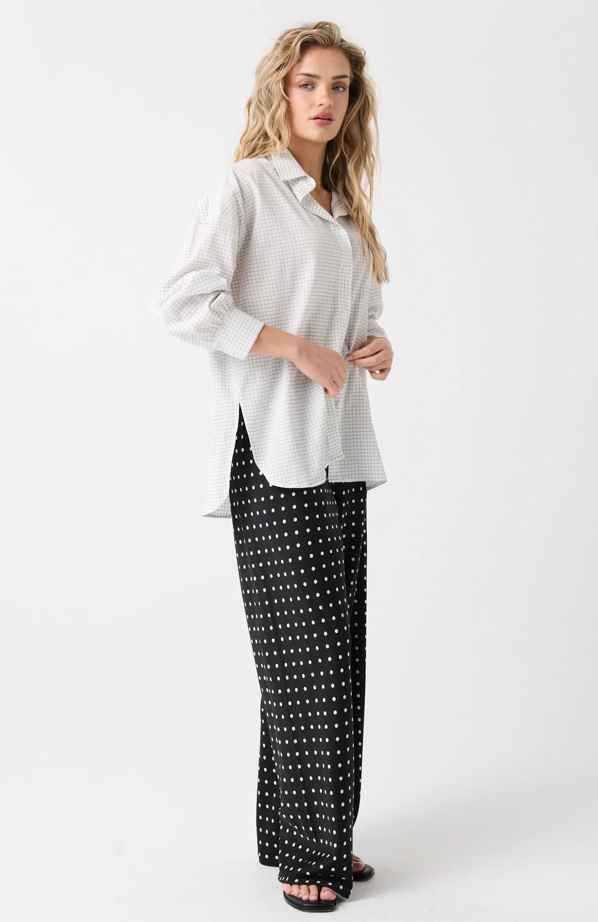 Darby Shirt - Cloud Check Cartel and Willow