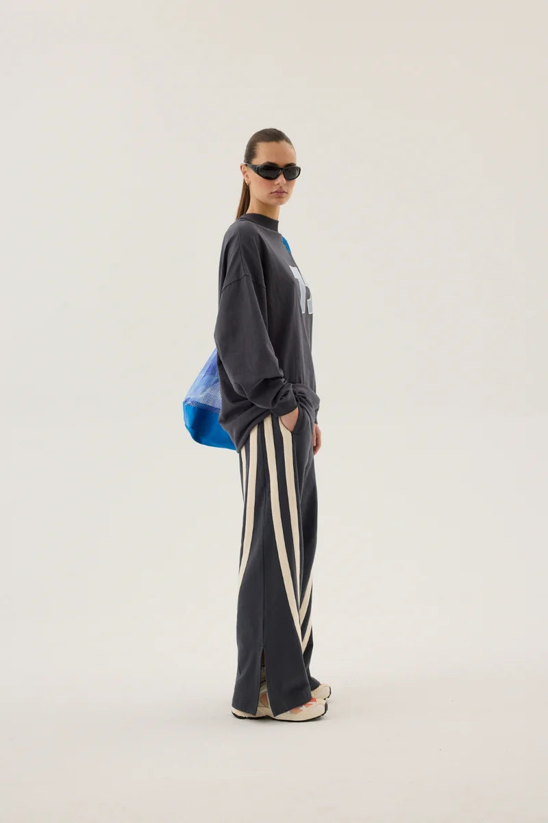 Daytona Long Sleeve Top - Washed Black Araminta James