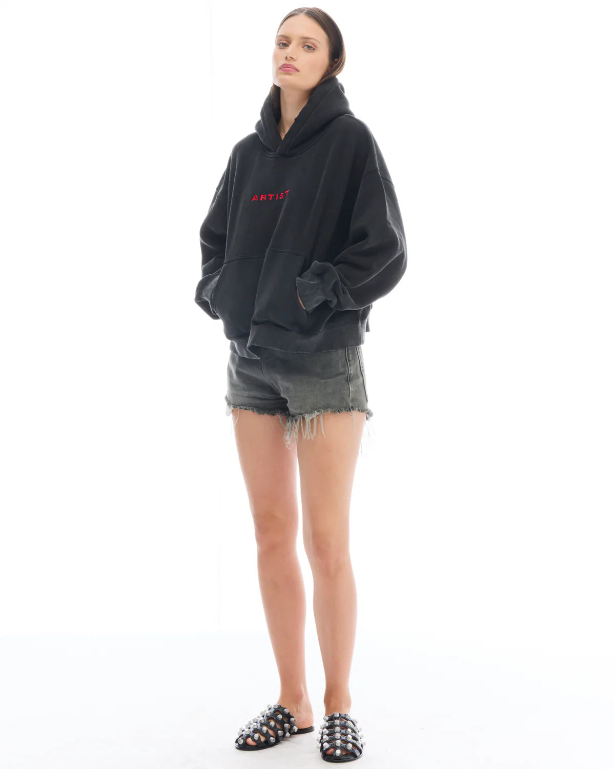 Artist Oversized Crop Hoodie The Tales