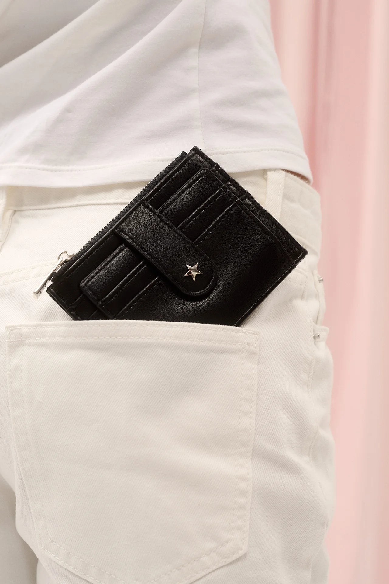 Daisy Card Wallet - Black Georgia Mae