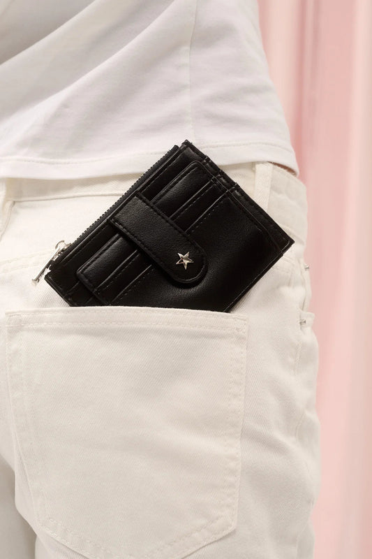 Daisy Card Wallet - Black Georgia Mae