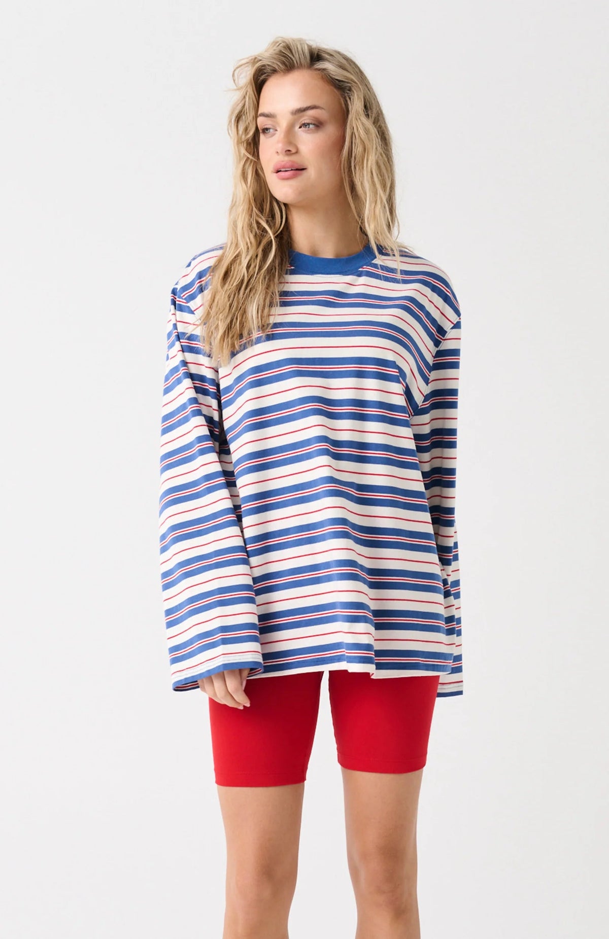Carter Long Sleeve Red/Slate Cartel and Willow