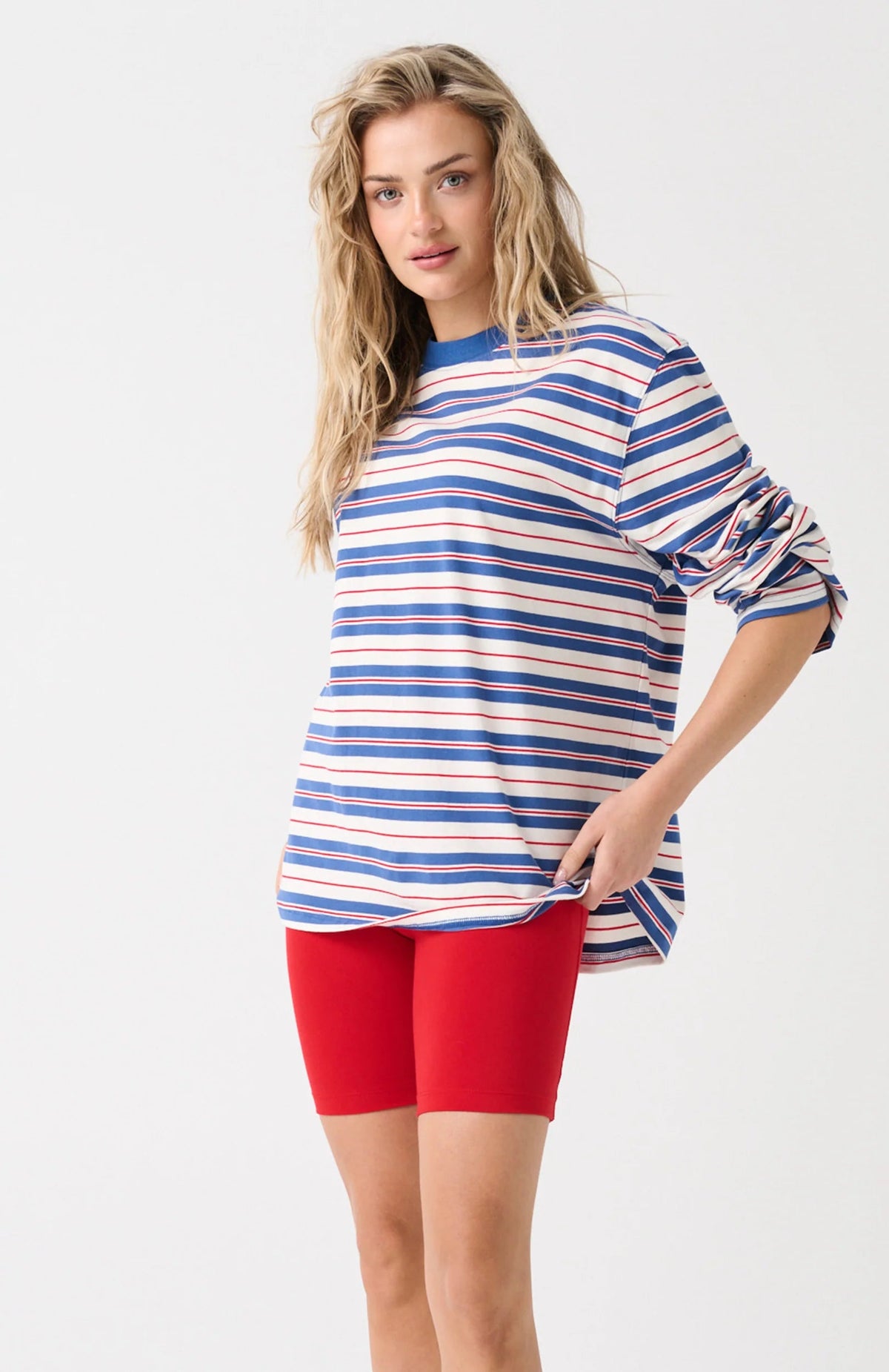 Carter Long Sleeve Red/Slate Cartel and Willow