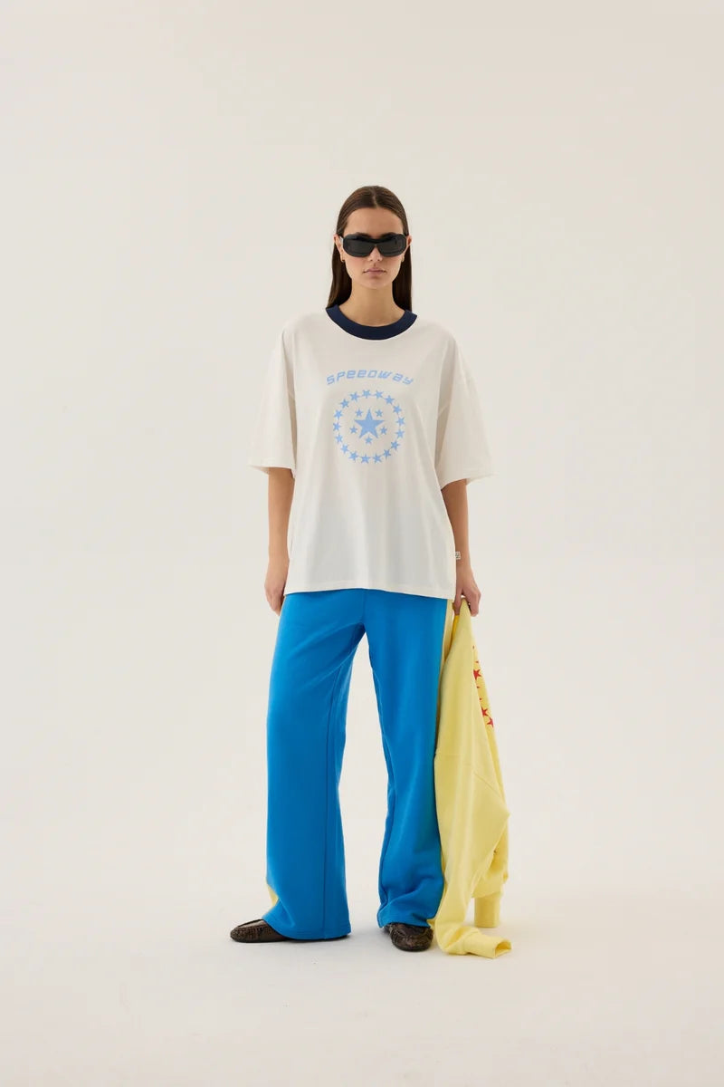 Speedway Oversized Tee - Snow Araminta James