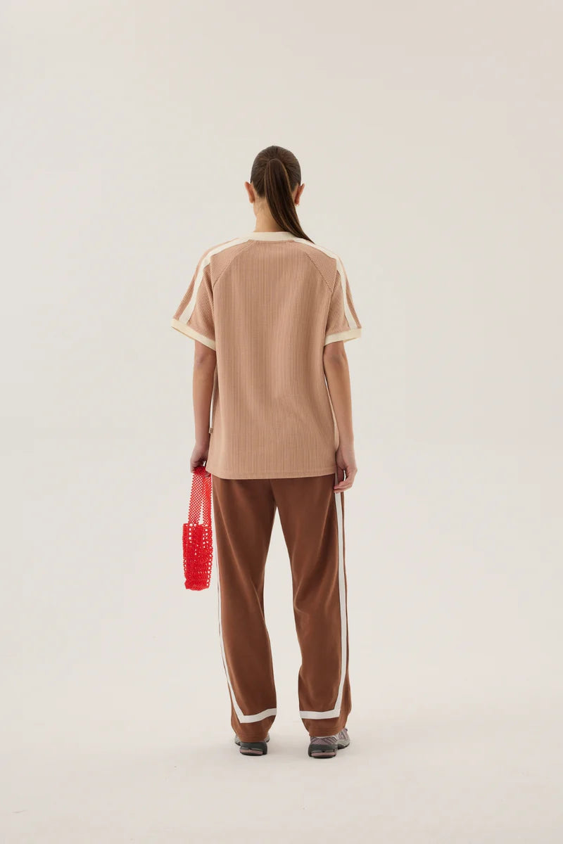 Chilli 99 Waffle Tee - Latte Araminta James