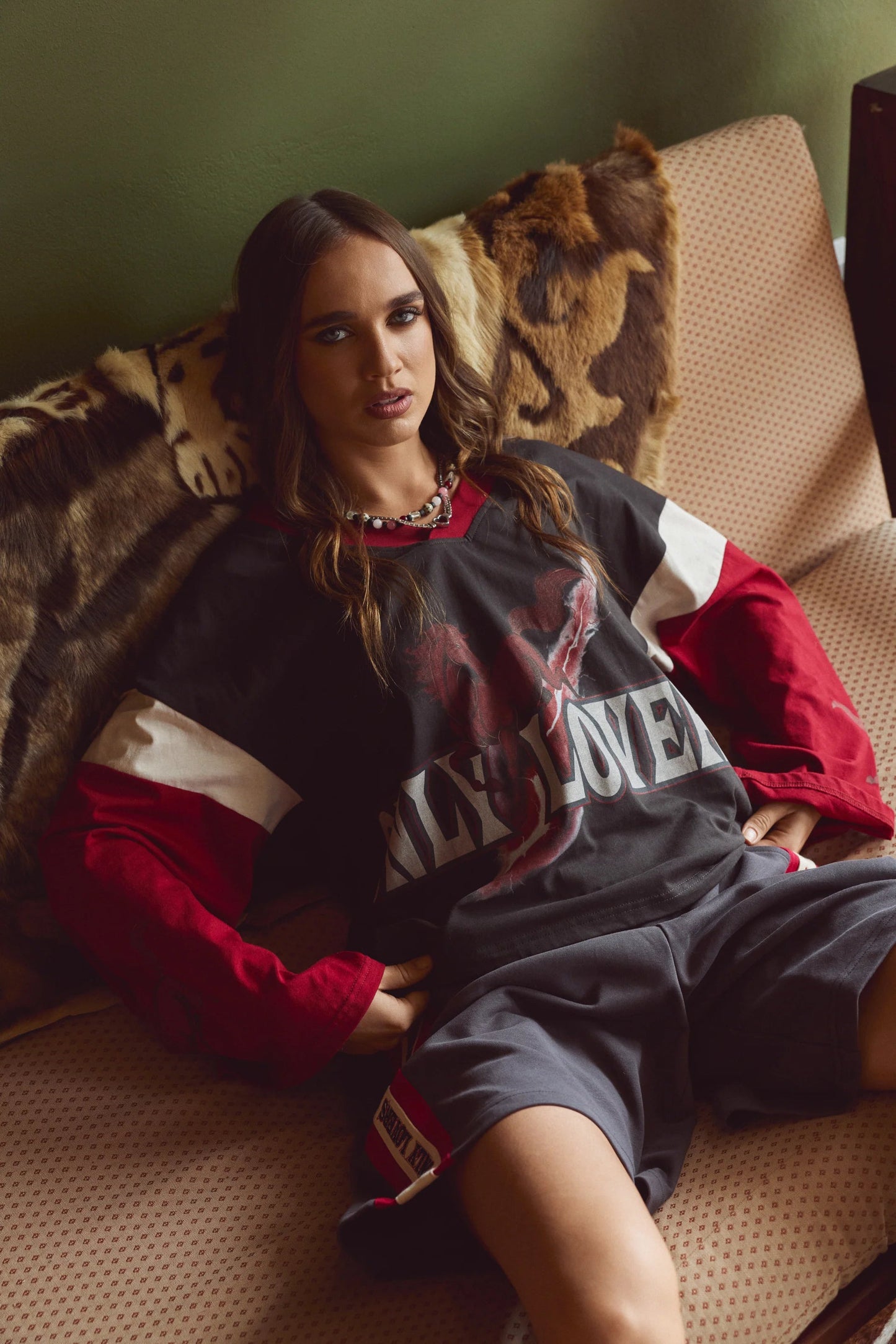 Mustang Boxy Long Sleeve Tee Only Lovers Left