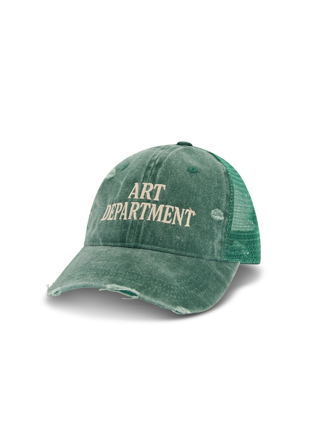 Destroyed Art Department Trucker Cap - Green The Tales