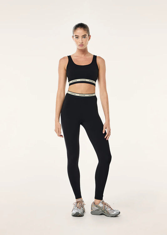 Avant Full Length Legging - Black & Biscuit P.E Nation