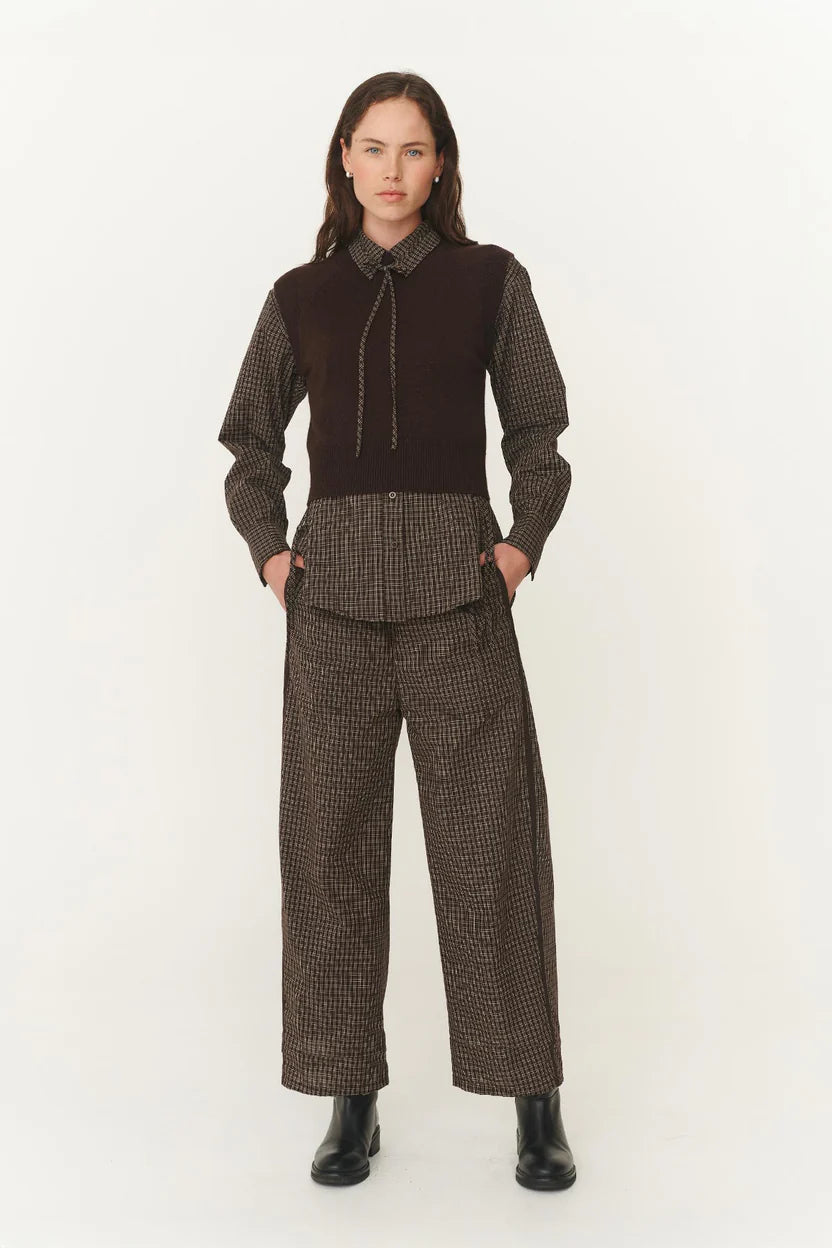 Gabe Lounge Pants - Cacao Check Rowie