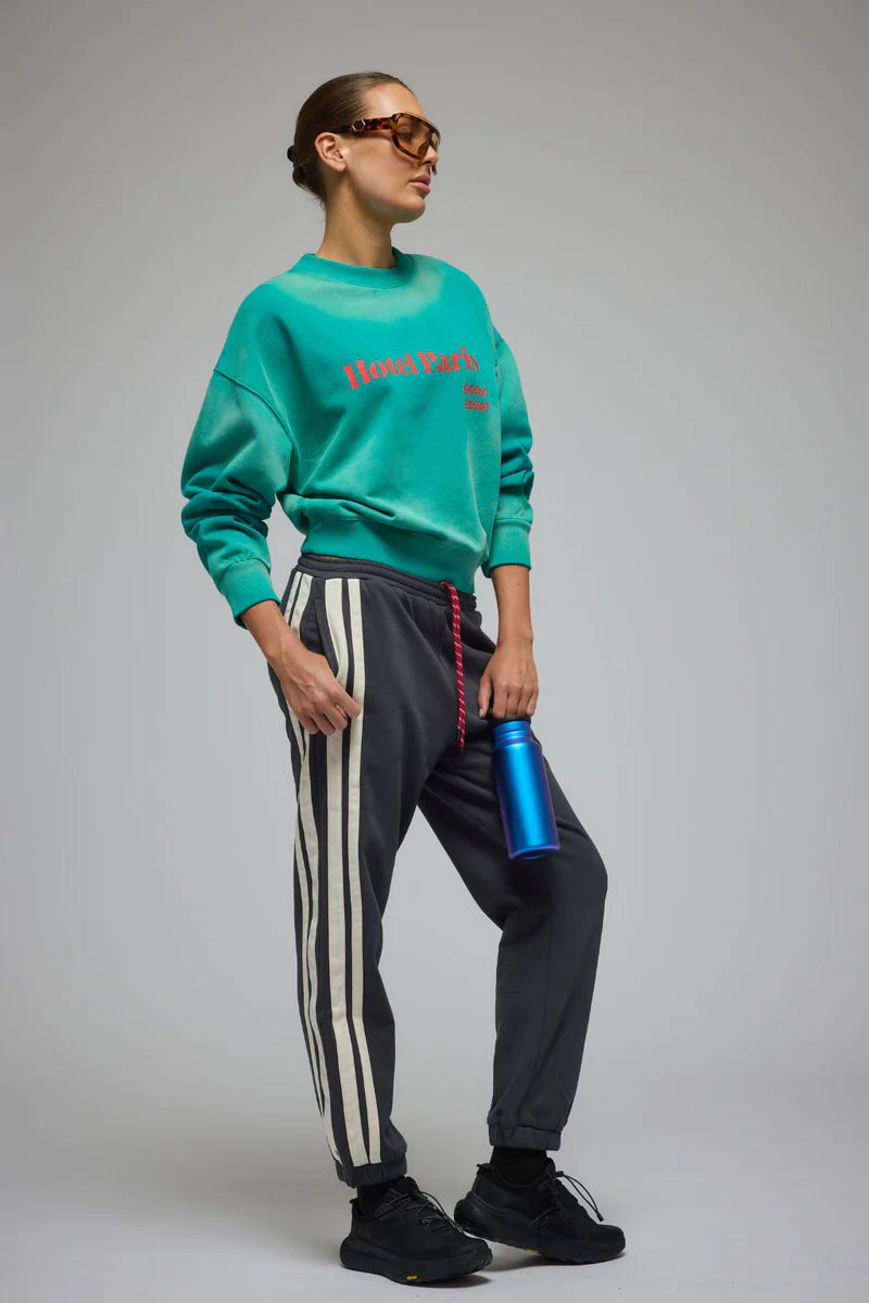 Hotel Paris Sweatshirt - Washed Ocean Green Araminta James