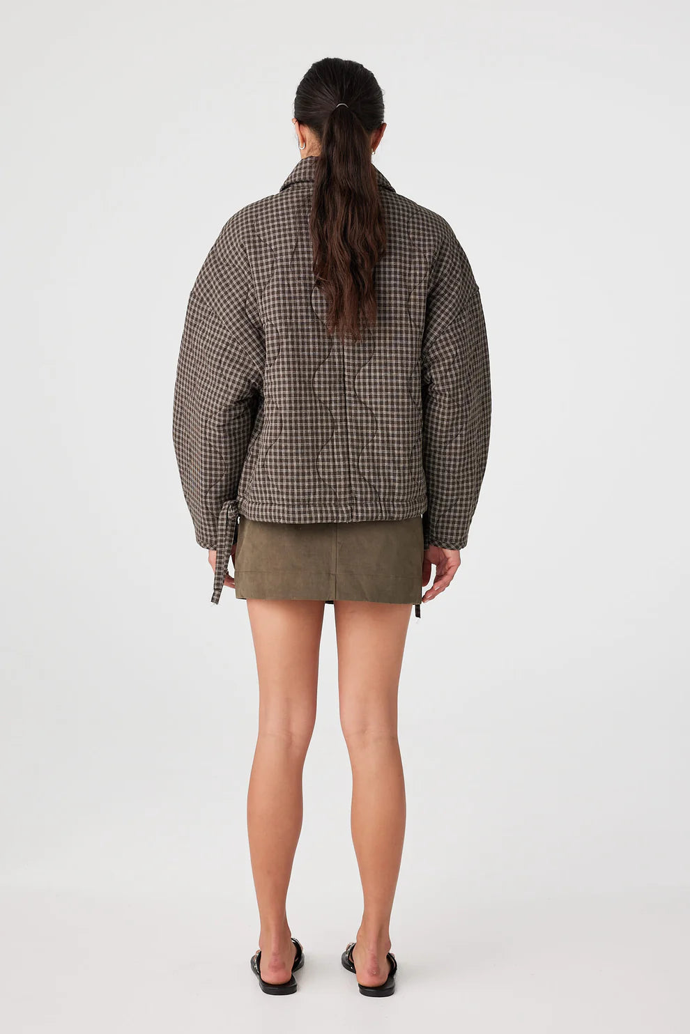 Matteo Jacket - Espresso Check (Pre Order 29th May Shipping) Arcaa