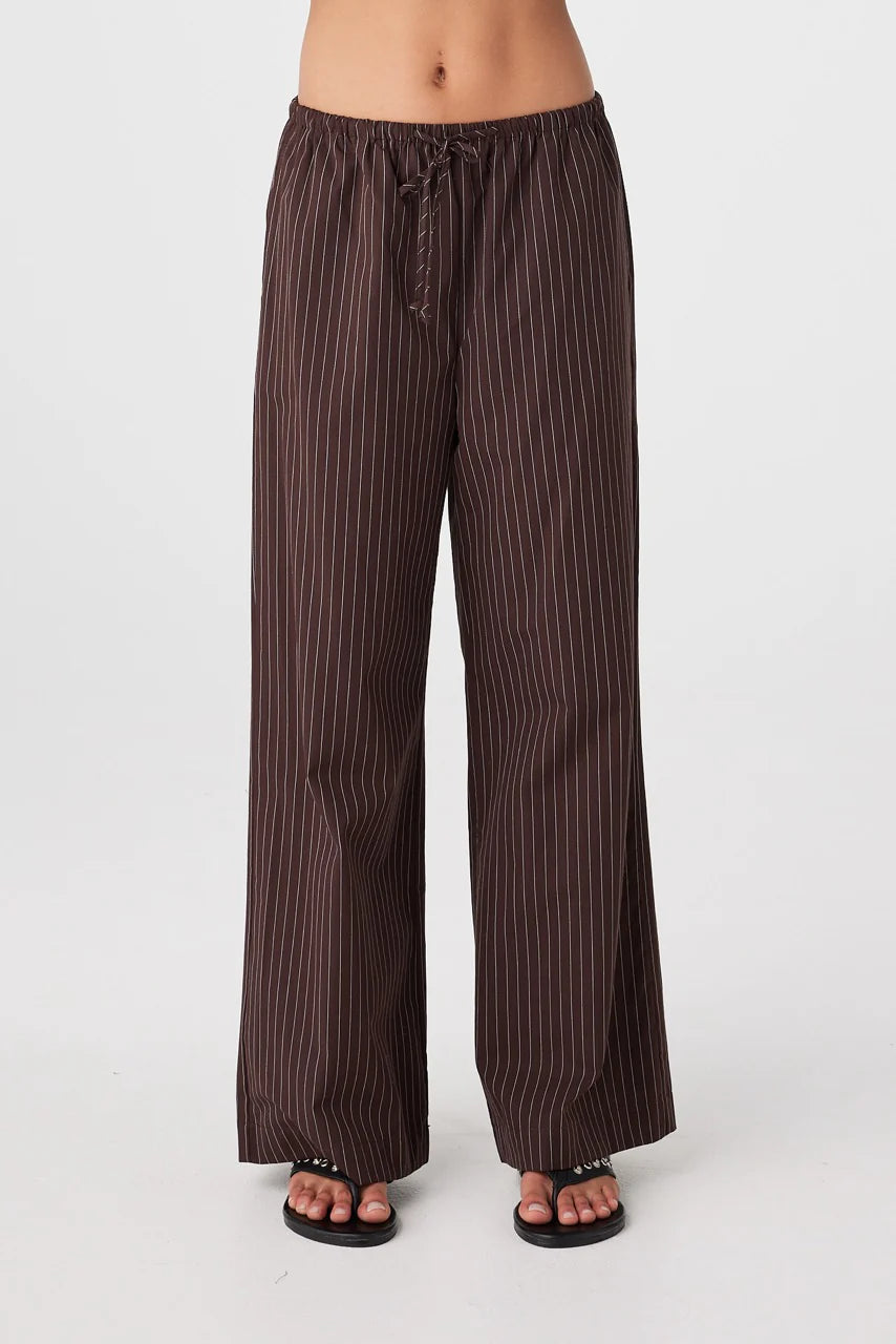 Rae Pants - Espresso Stripe Arcaa