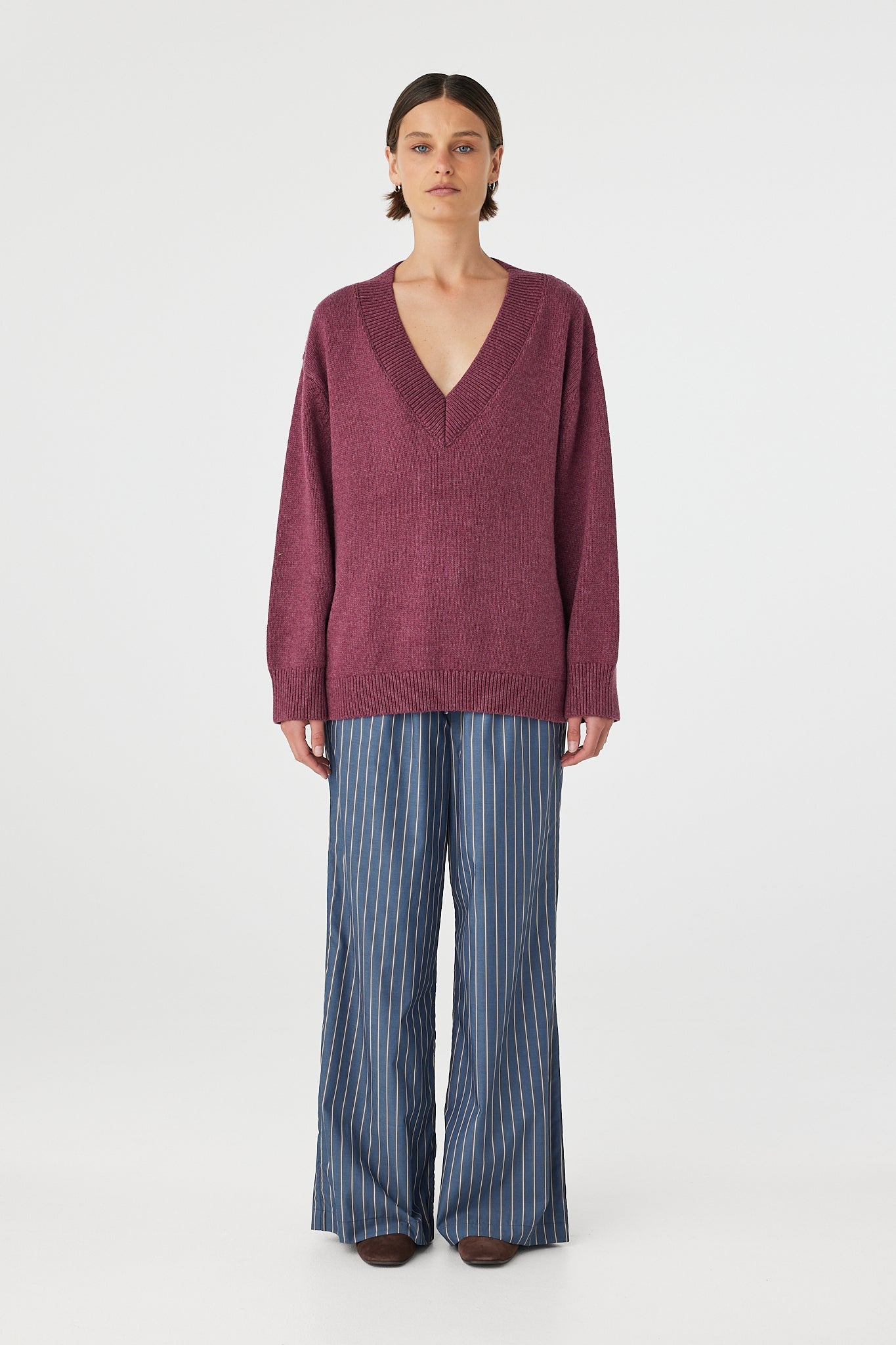 Zenya Sweater - Merlot Marle Arcaa