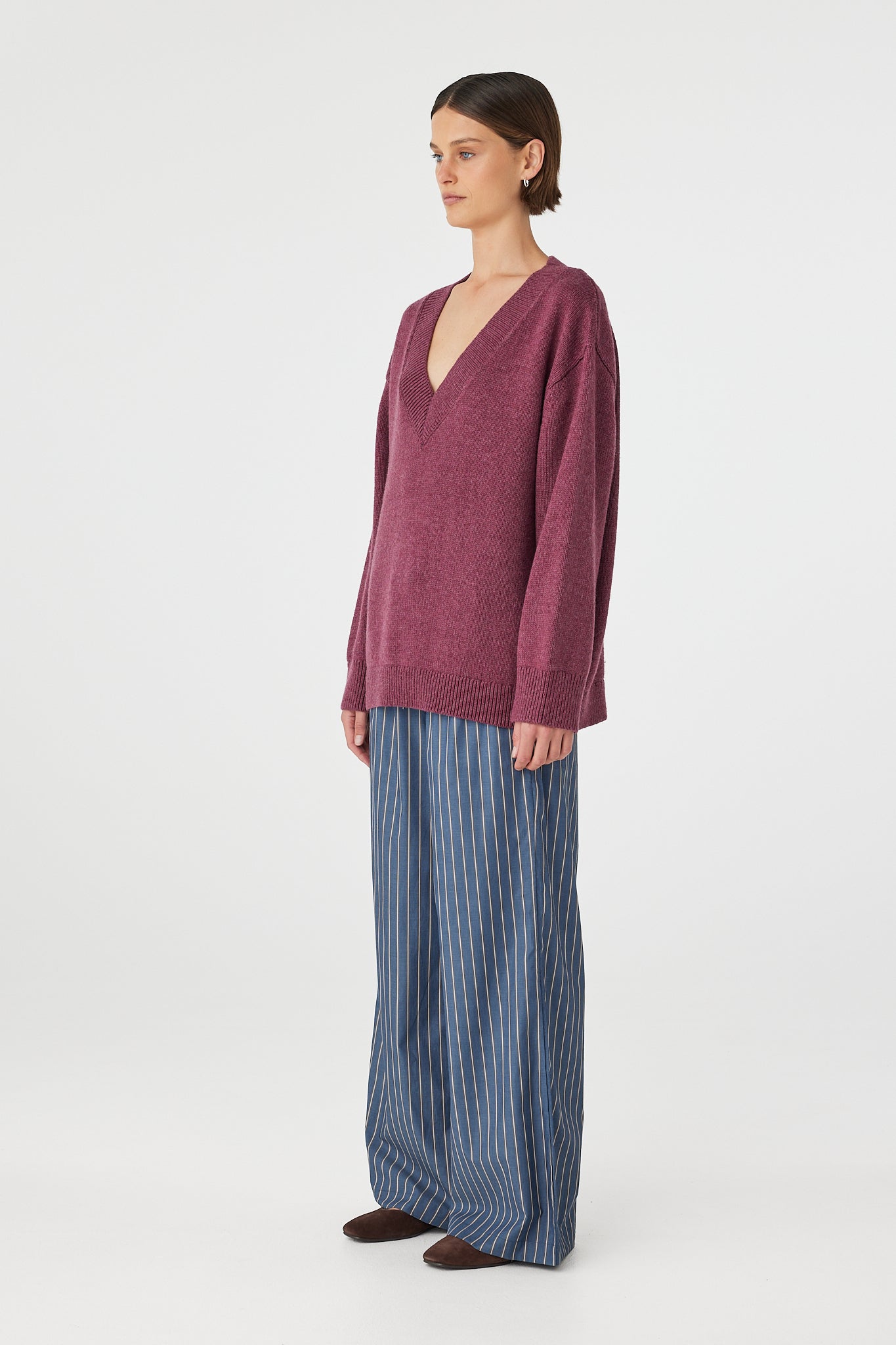 Zenya Sweater - Merlot Marle Arcaa