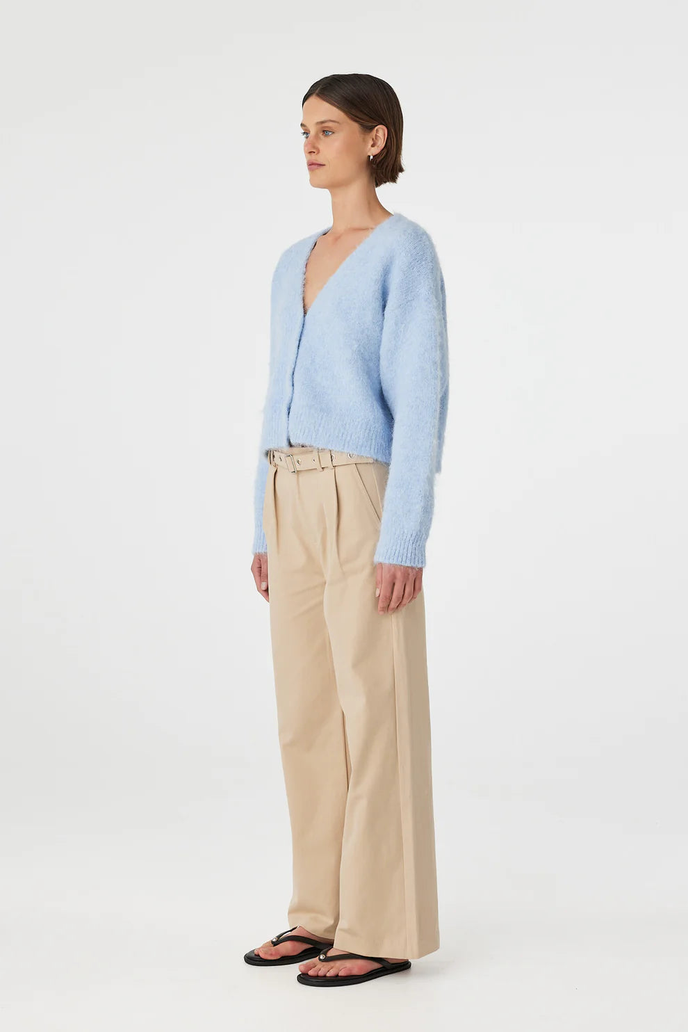 Liora Fluffy Cardigan - Sky Arcaa