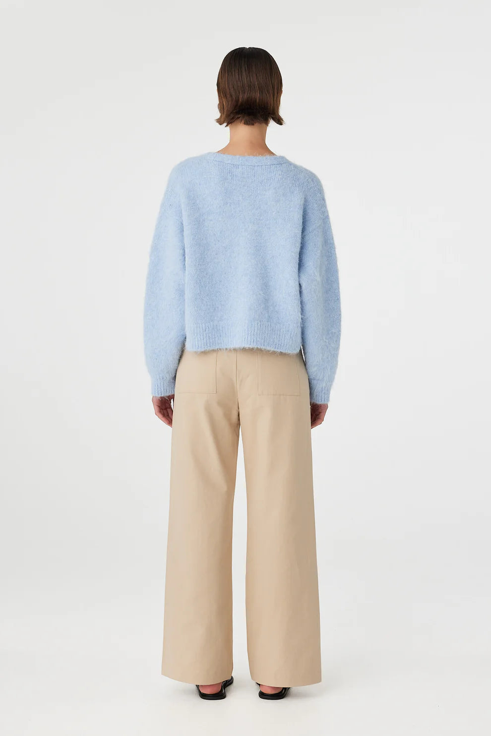Liora Fluffy Cardigan - Sky Arcaa