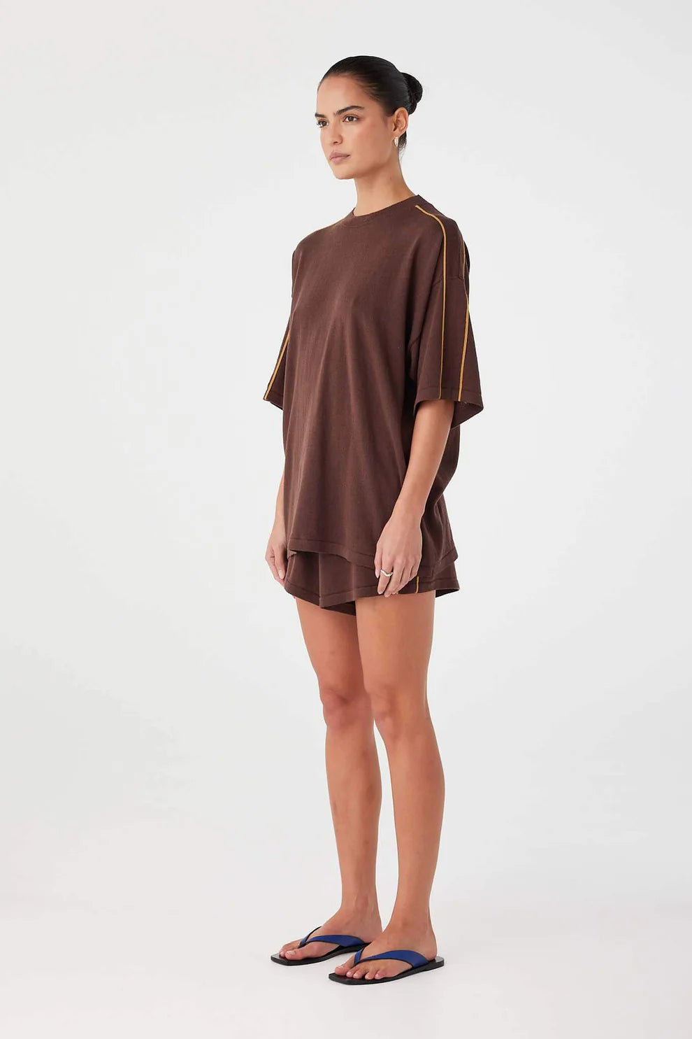 Pippa Oversized Tee - Espresso Arcaa