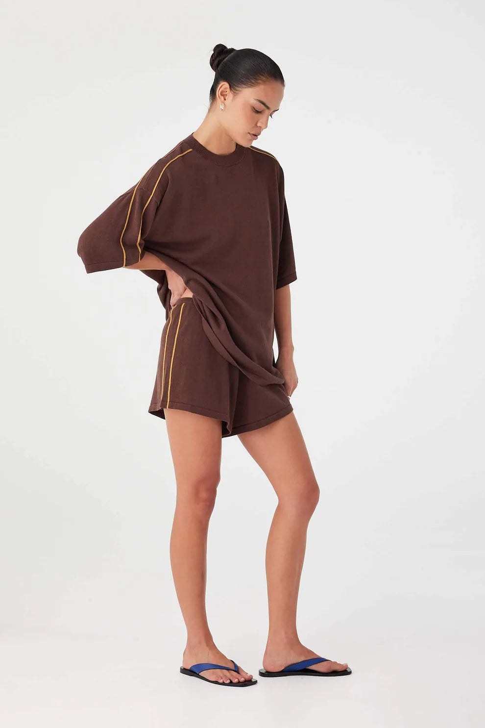 Pippa Oversized Tee - Espresso Arcaa