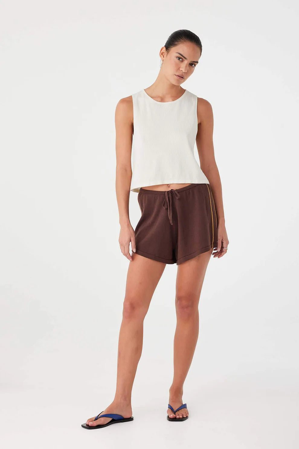 Pippa Drawstring Short - Espresso Arcaa
