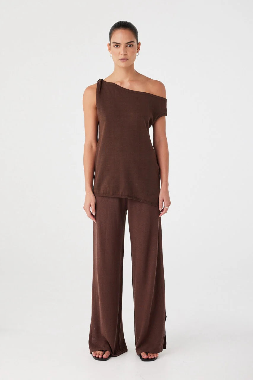 Olympia Asym Top - Espresso Arcaa