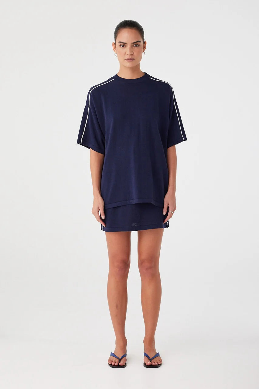 Pippa Mini Skirt - Navy Arcaa