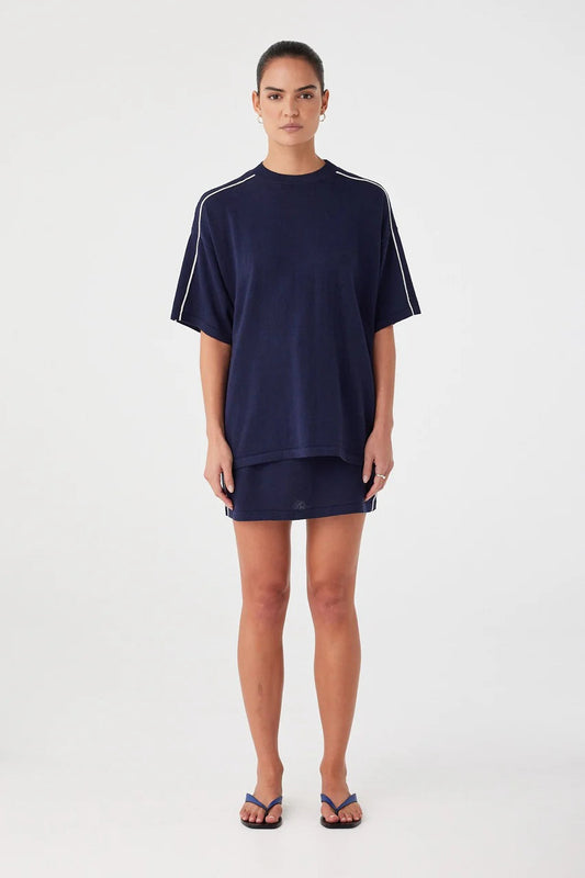 Pippa Oversized Tee - Navy Arcaa