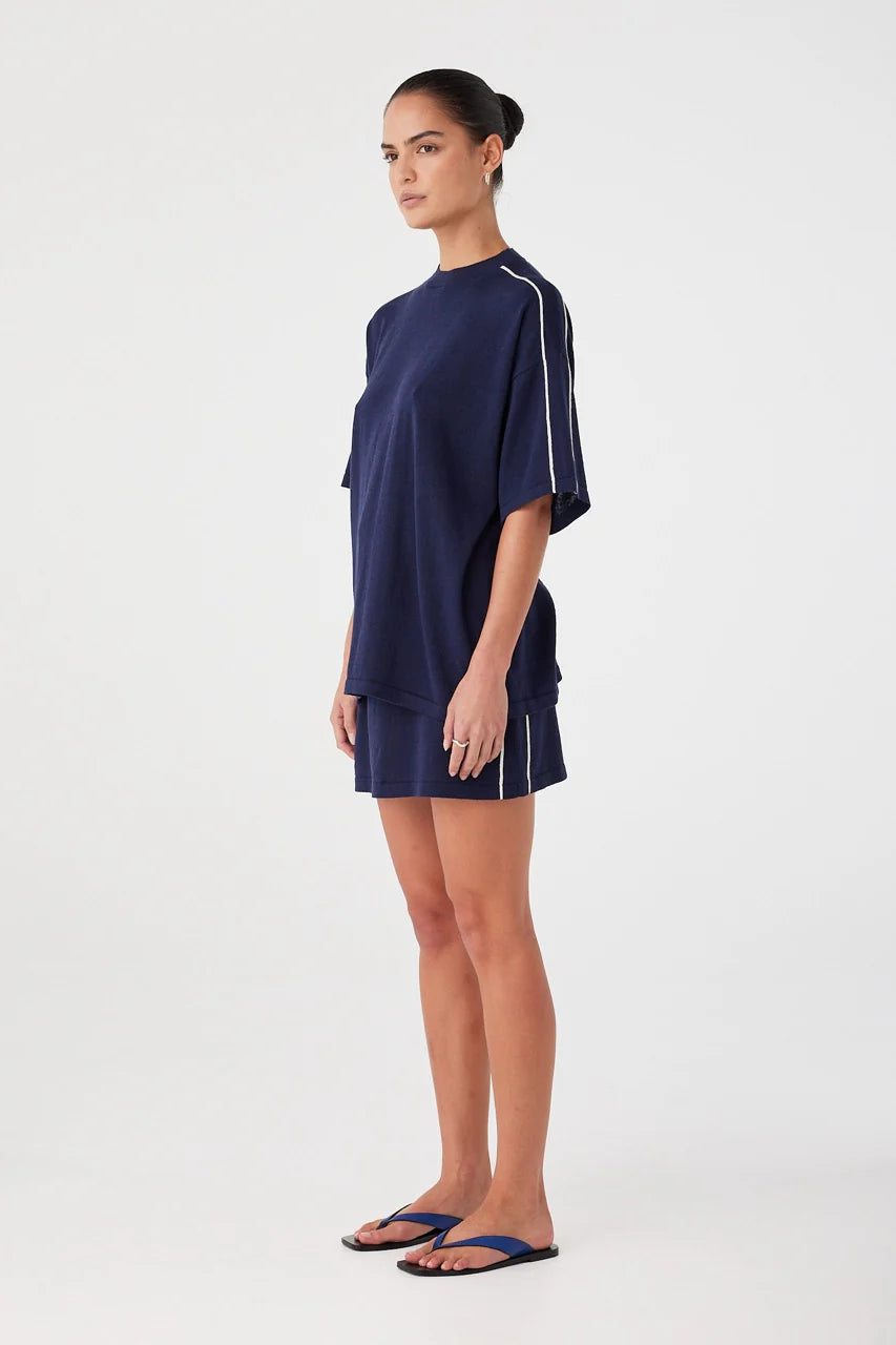 Pippa Oversized Tee - Navy Arcaa