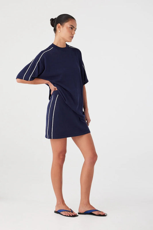 Pippa Mini Skirt - Navy Arcaa