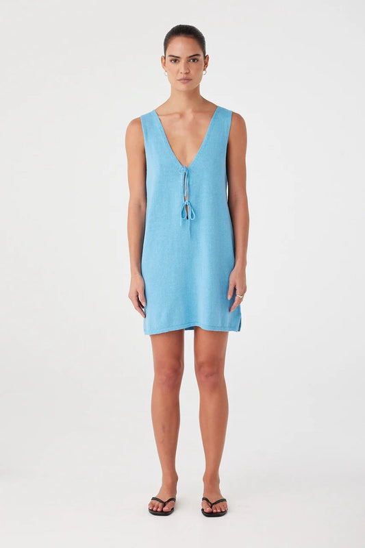 Poppy Mini Dress - Cyan Arcaa