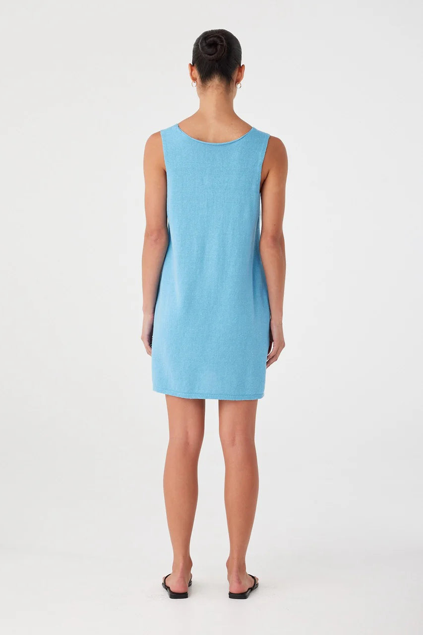 Poppy Mini Dress - Cyan Arcaa