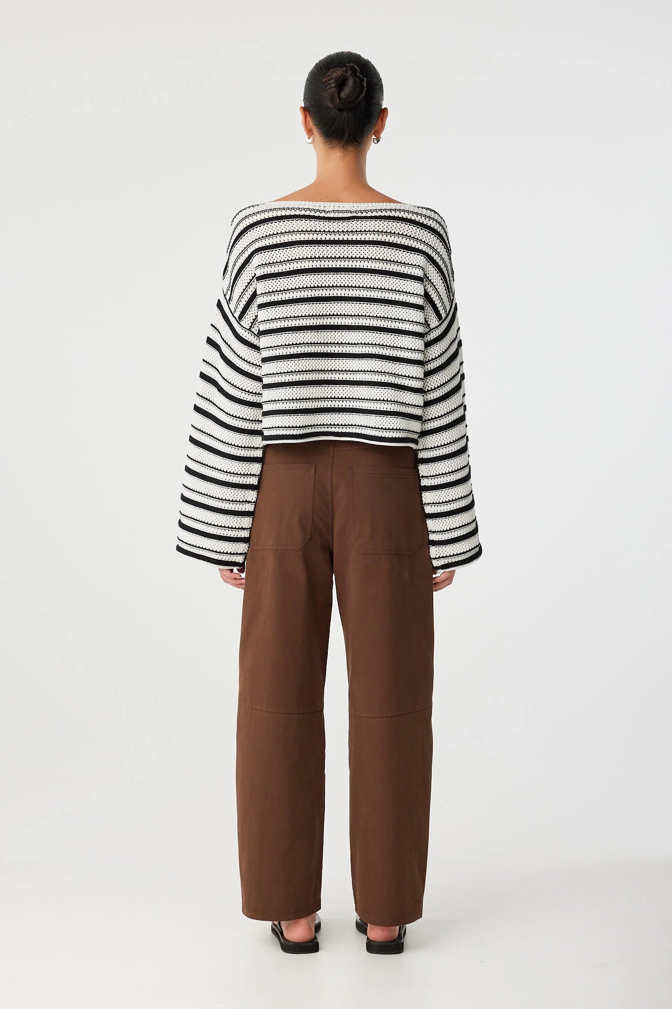 Maisie Sweater - Cream and Black Arcaa