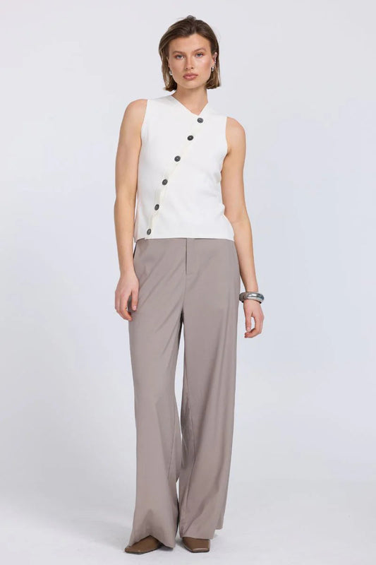 Astrid Knit Top - Almond Sovere