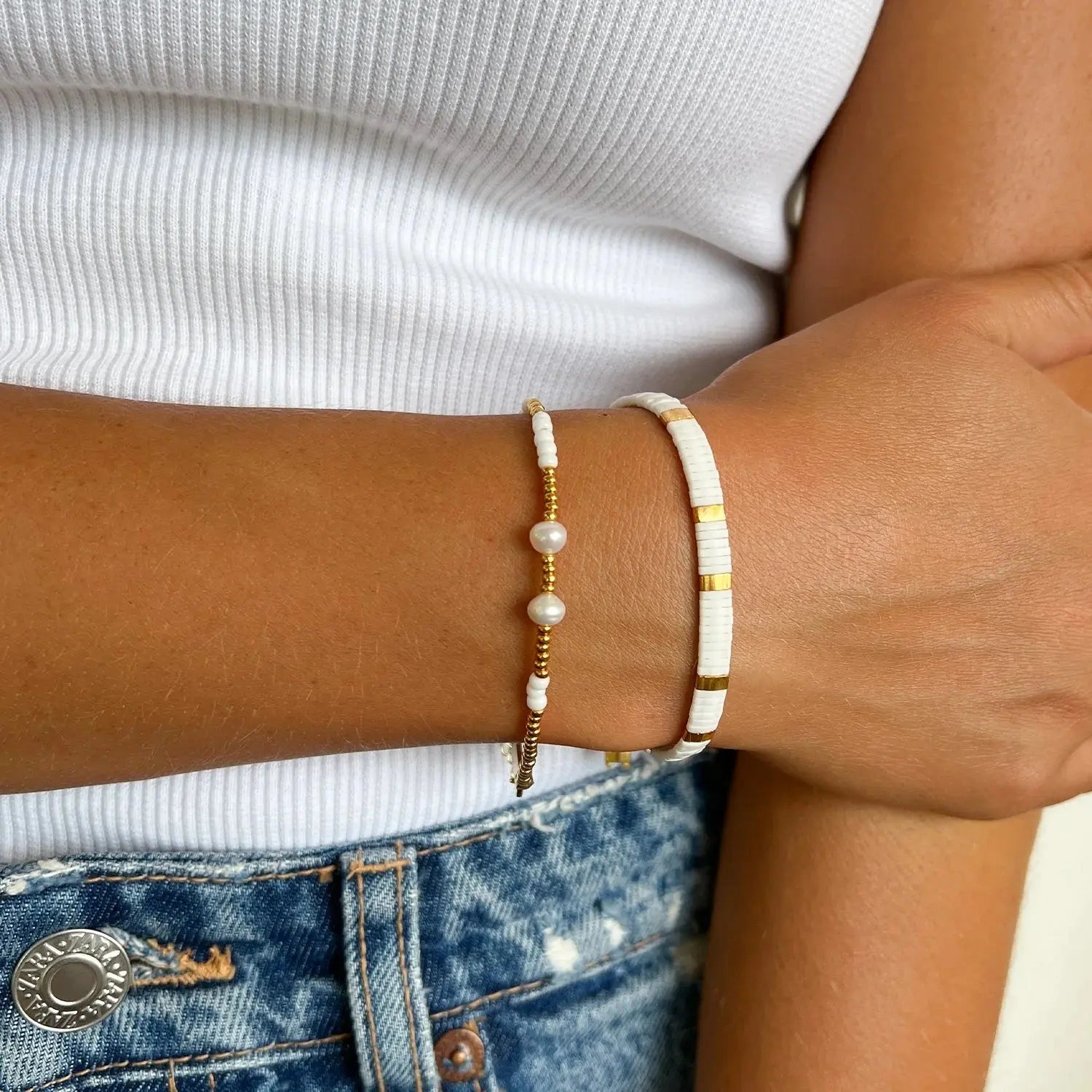Avalon Bracelet White Arms of Eve