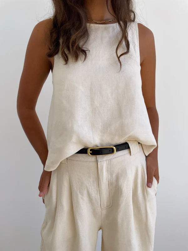 Aya Belt - Black cloth.IN BRICK