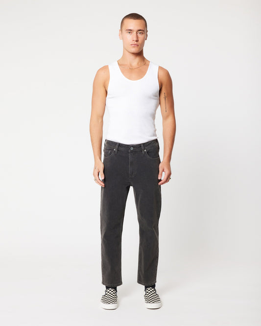 A3 Crop Bazza - Washed Black Abrand