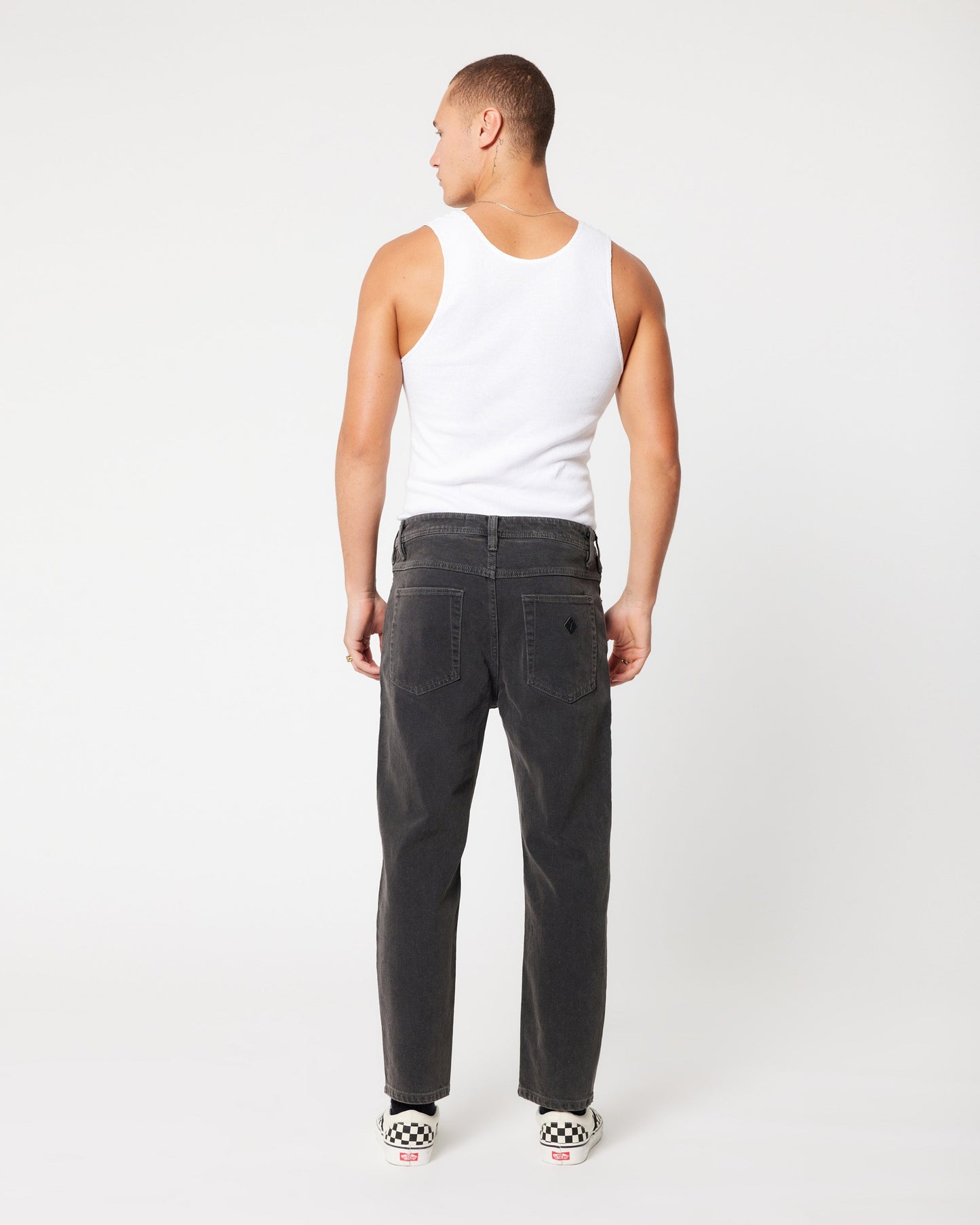 A3 Crop Bazza - Washed Black Abrand