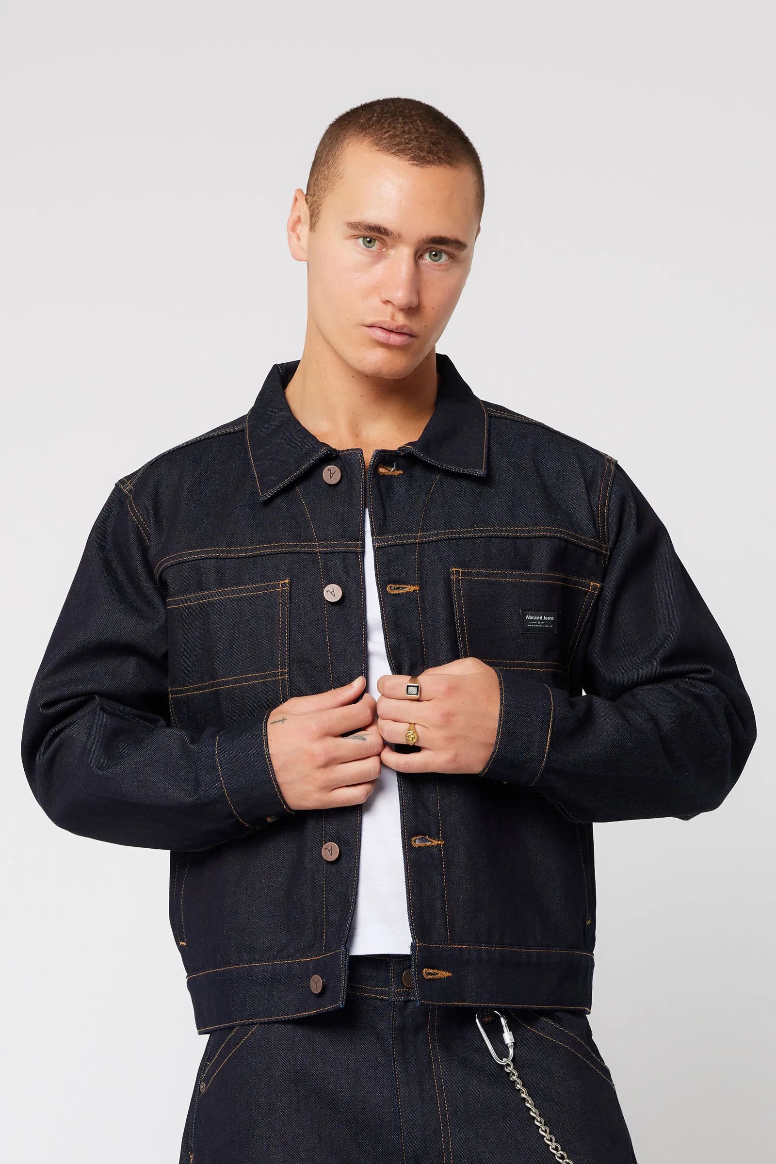 A1 Jacket Scout - Raw Indigo Abrand