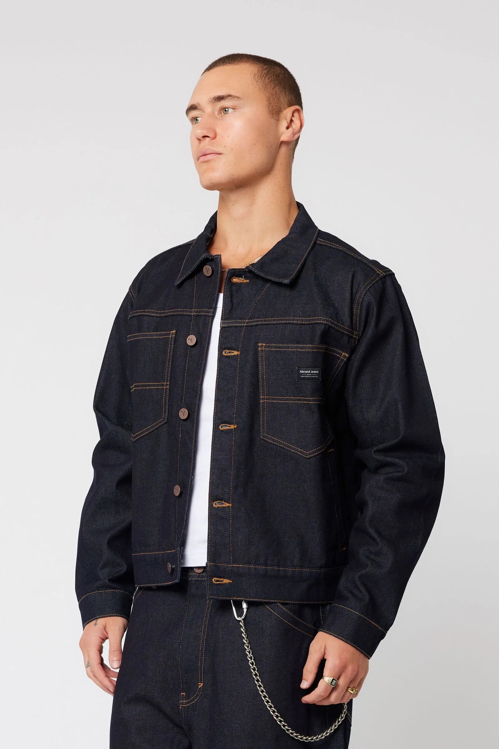 A1 Jacket Scout - Raw Indigo Abrand